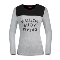 Pathfinder long sleeve T-shirt autumn and winter womens stretch sweat absorption stitching long sleeve sports T-shirt TAJF92886