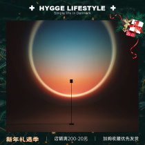 Nordic Italian Haloedition Breaking Dawn Sunset Atmosphere Afterglow Projection Net Red Light Douyin ins Same