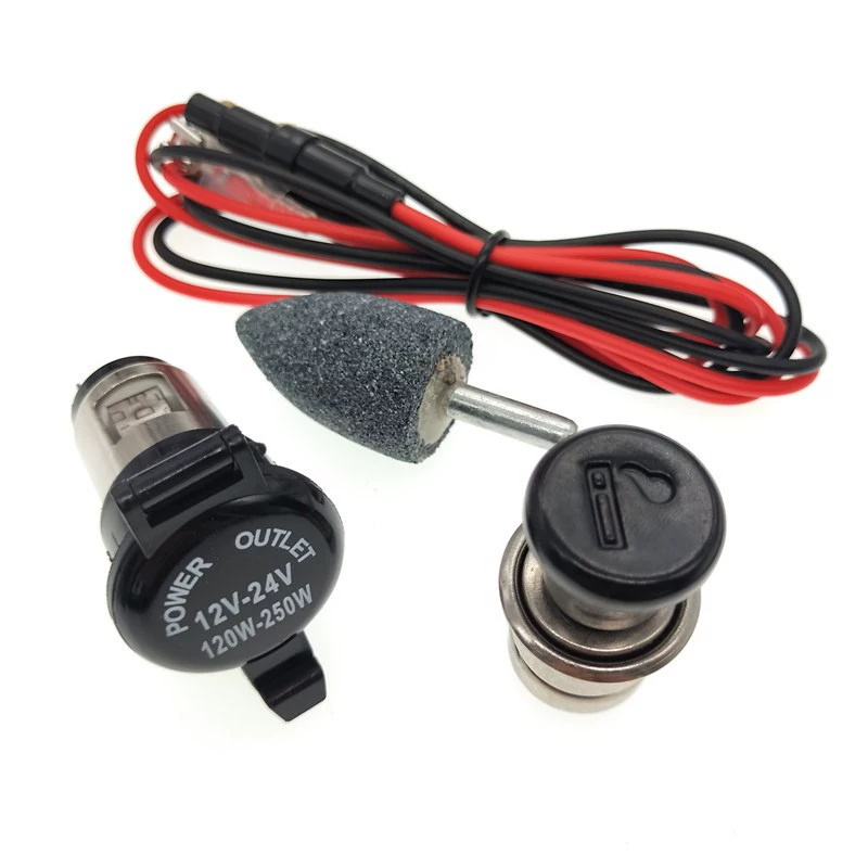 bugi oto Bộ phận lắp ráp bật lửa xe máy 12V24V General Motors, ổ cắm điện cơ sở tái trang bị có thể được đánh lửa để lấy điện dây cao áp bugi bugi bosch 