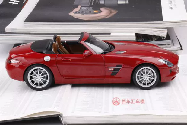 Ưu đãi đặc biệt Mini Cut 1:18 Mẫu xe hợp kim thể thao mui trần Mercedes-Benz SLS AMG ô tô mô hình