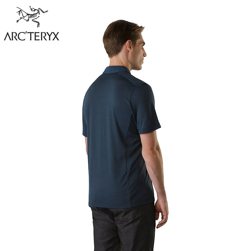 18年春夏款 ARC'TERYX 始祖鸟 A2B SS 男式户外休闲羊毛混纺Polo衫 镇店之宝￥499 三色可选 国内￥1200