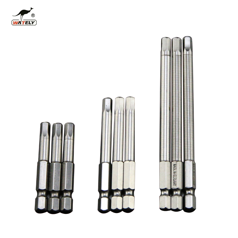 S2 alloy steel inner hexagonal pneumatic screwdriver head 1 4 electric batch head electric drill hexagonal batch nozzle 50 65100150m m