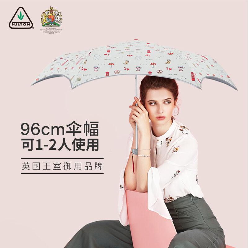 英国 Fulton 富尔顿 Fulton Umbrella Parasoleil 系列 晴雨两用银胶遮阳伞 天猫优惠券折后￥149包邮（￥279-130）3色可选 首单￥129