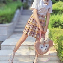 Yamabuki genuine JK uniform skirt set checkered skirt summer original cheerleader shirt skirt original Japanese school uniform girl