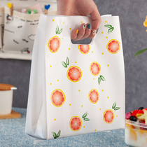 Fruit fishing dessert food bag baked pizza sushi lunch box take-out packing bag portable plastic packing bag