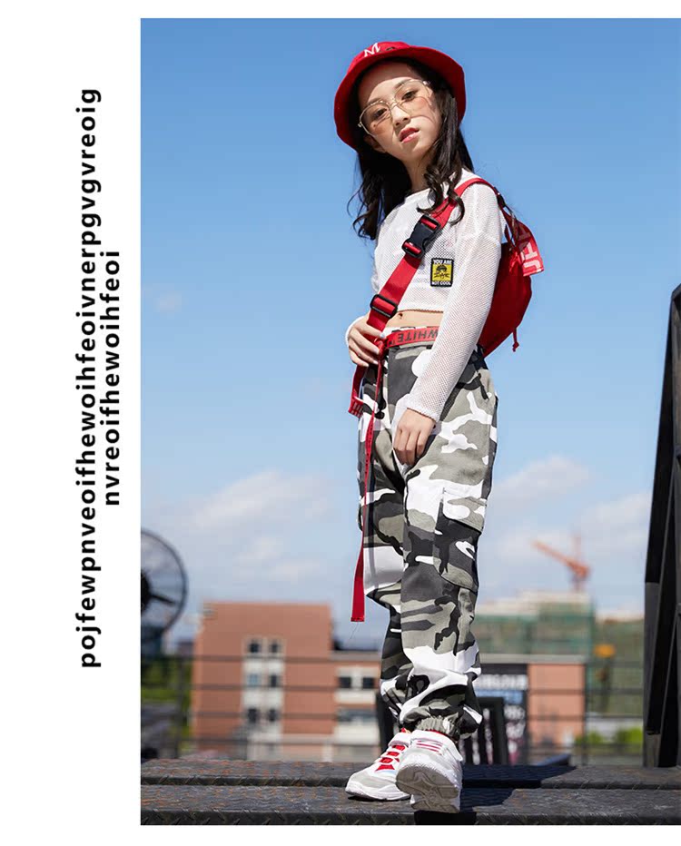 Trang phục khiêu vũ jazz trẻ em mới dành cho nữ nhảy hip hop trên đường phố cửa hàng trang phục hóa trang trẻ em