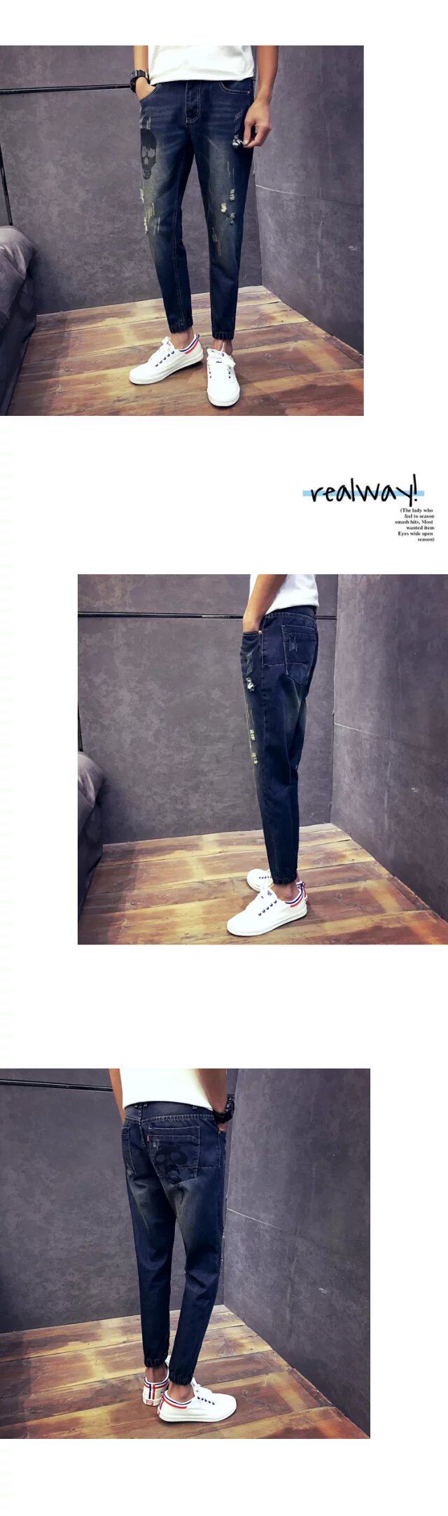 Jeans en coton pour automne - Ref 1461822 Image 29