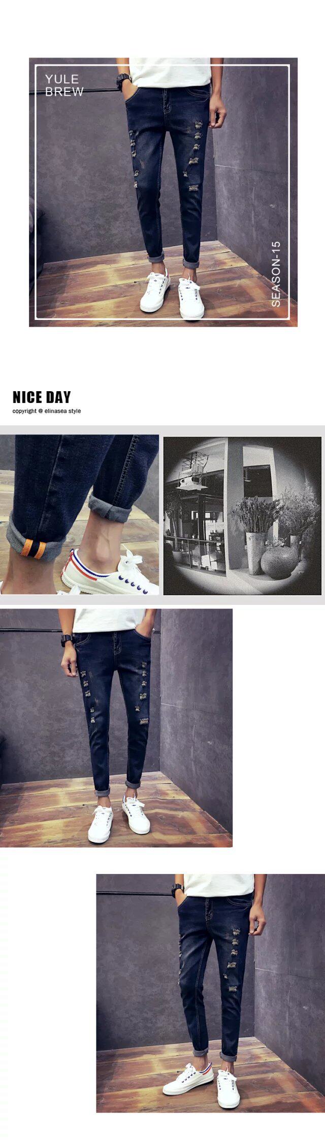 Jeans en coton pour automne - Ref 1461822 Image 22