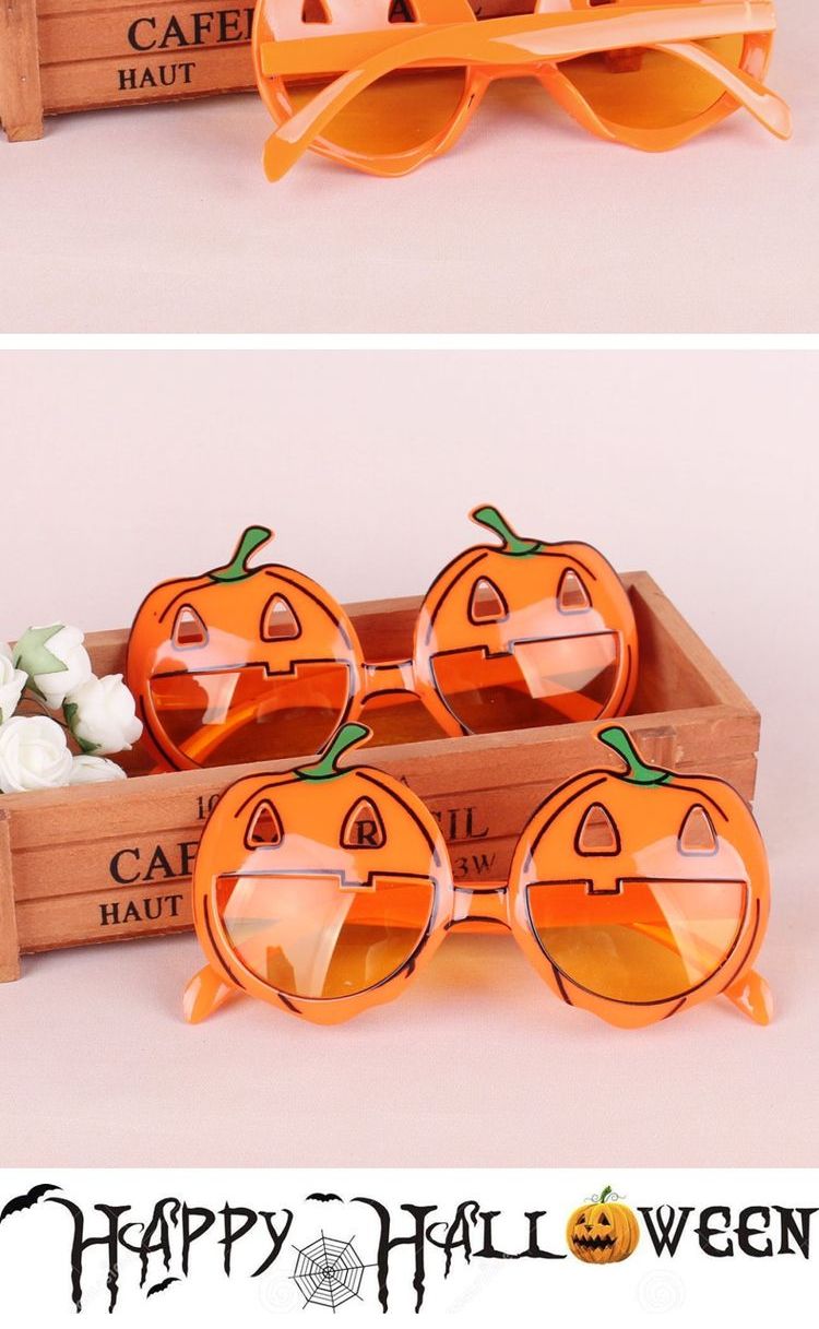 宸 Tao Halloween dự tiệc cung cấp kính bí ngô rỗng kính đạo cụ ngộ nghĩnh kính bí ngô dễ thương - Sản phẩm Đảng / Magic / Hiệu suất đồ hóa trang tóc giả