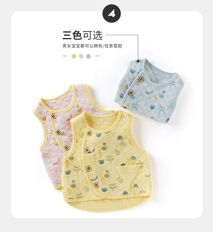 Áo vest trẻ em mùa xuân và mùa thu Quần áo trẻ em áo vest bé trai 1-3 tuổi Đàn ông và phụ nữ áo ấm cho bé - Áo ghi lê shop ao khoac tre em dep