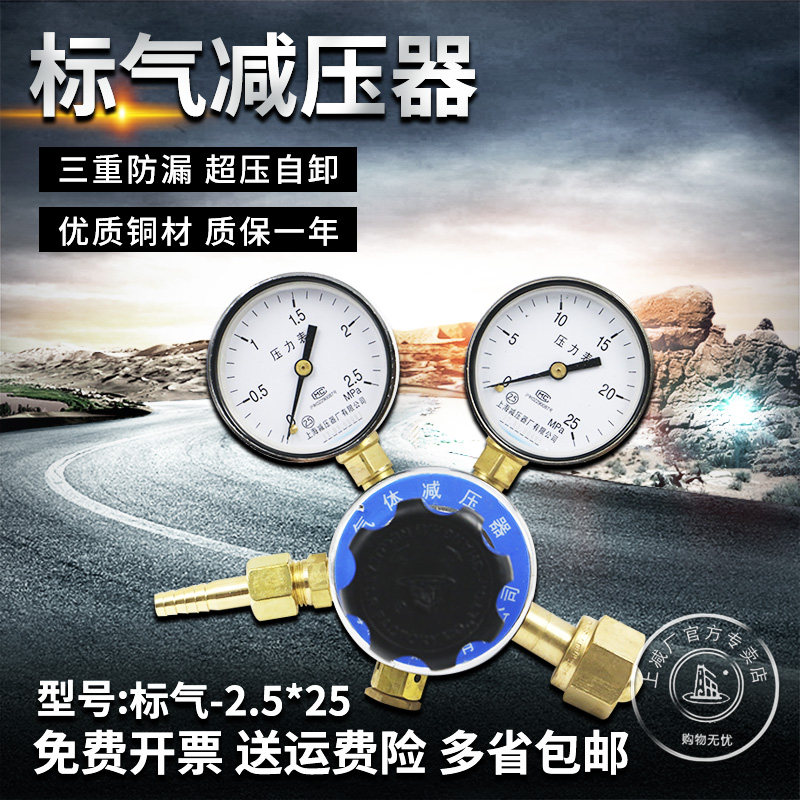 Upper Minus Signs 2 5 * 25 Standard Gas Pressure Reducer Shanghai Reductor Plant Suitable for Multi-Gas Pressure Reducer Mixed Gas
