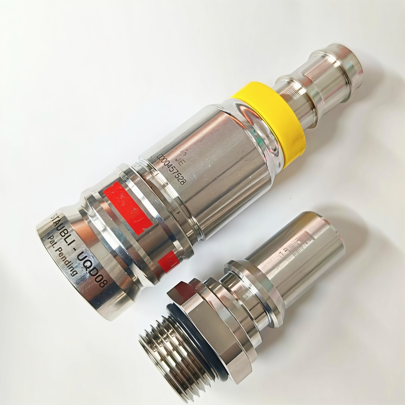 Stäubli Liquid-Cooled Quick Connector Uqd04 9/16Unf.Uqd08 7/8Unf External Thread