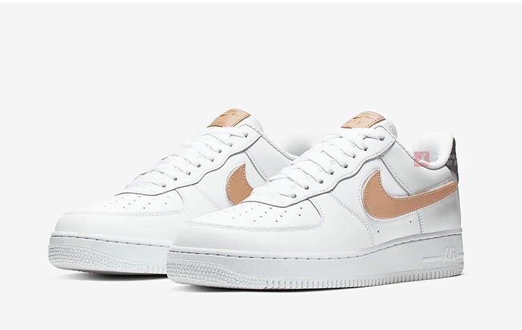 Buổi sáng chạy Nike Air Force 1 móc denim ba màu Giày AF1 Velcro CT2253-100 - Dép / giày thường giày sneaker nam