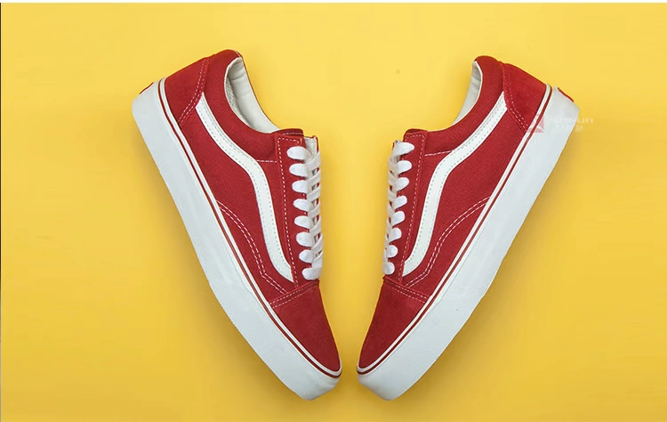 [chạy buổi sáng] phá mã đặc biệt Vans Old Skool rượu vang đỏ vải cổ điển VN-0VOKDIC giày nữ bitis