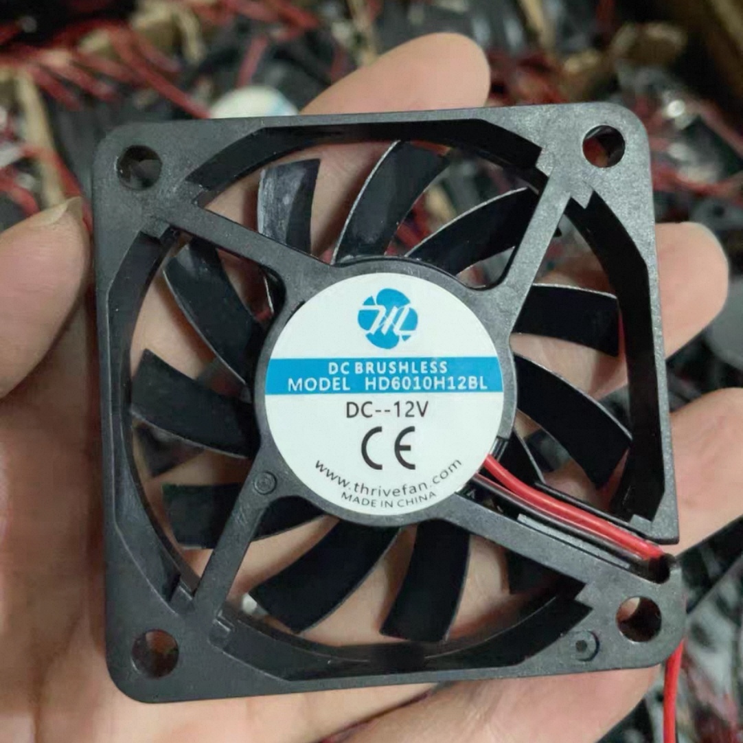 New HD6010H12BL DC12V 0.12A 6cm chassis silent cooling fan