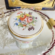 Deposit full price in stock 950 baby blue fully hand-painted porcelain jar signed