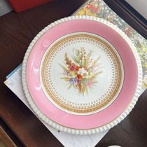 Deposit: 1499 in full. 1875 Minton hand-painted plate with diameter 23 5