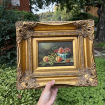 Deposit Full payment 1399 Wooden frame still life fruit oil painting 37 x 31