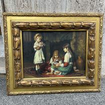 Deposit: 4880 in full. Oil painting on wood from 1880 to 1897 60 x 50