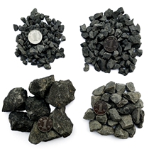 Stone gravel courtyard black gravel melon seeds gray stone paving road surface basalt Japanese dry landscape Outdoor