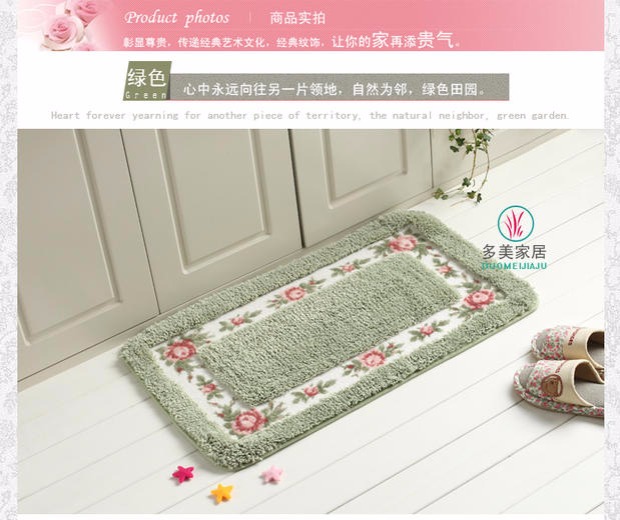 Mái vòm mục vụ mat phòng ngủ thảm hiên cửa mat chống trượt phòng tắm thấm pad ban công nhà bếp mat - Thảm sàn thảm xốp lót sàn 100x100