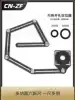 Six-fold ruler Universal angle folding ruler Tile drilling locator Hexagon woodworking edge ruler measurement and positioning tool