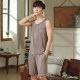 Catman Men's Pajamas Home Clothes Set Modal Vest Shorts Loose Plus Size Summer Thin Home Clothing