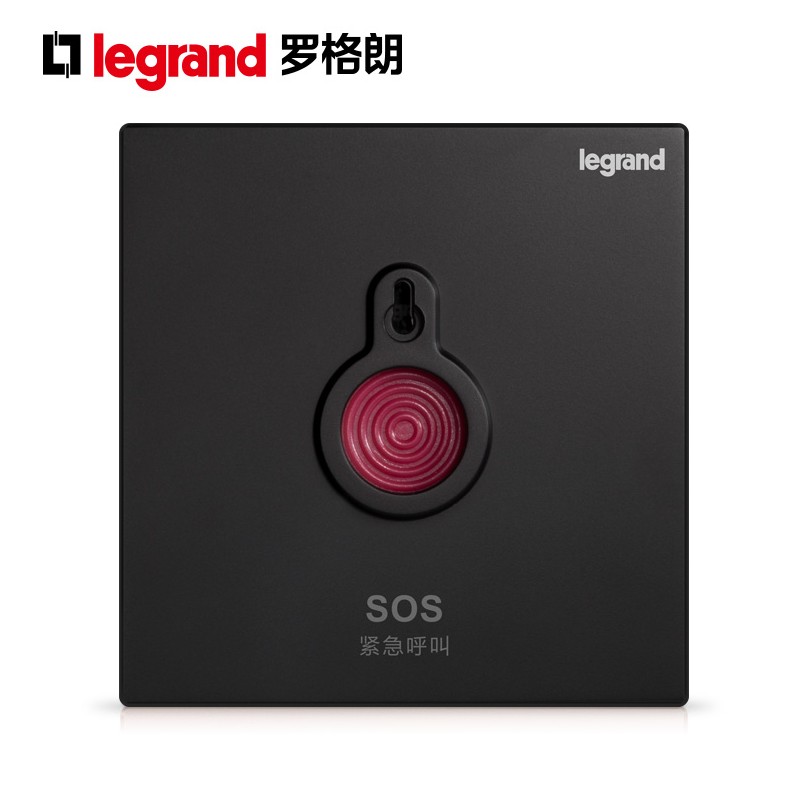 TCL Legrand black emergency button switch Fire alarm panel SOS bed head manual alarm button beep