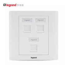 TCL Legrand three-position panel 86 type three-port telephone panel socket integrated wiring three-position telephone socket