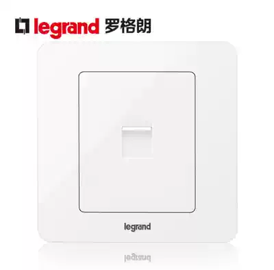 Legrand switch socket panel Yidian round one-digit single telephone voice type 86 single spoken voice telephone socket