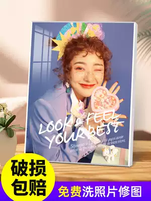 Set-up photo custom crystal lamina wood print making photo development wedding photo zoom in hanging wall custom