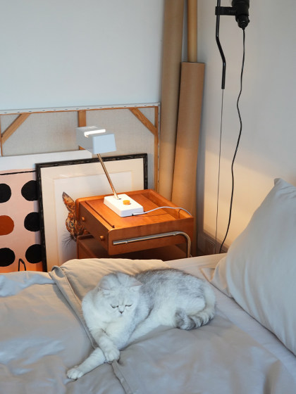 Medieval-Style Bedroom Bedside Table Lamp 7969 Type Space Age Minimalist Living Room B&B Cafe Simple Table Lamp