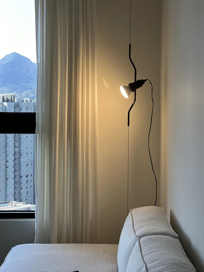 Italian Parentesi Vintage Chandelier Minimalist Designer Bedroom Bedside Living Room Study Sofa Floor Lamp