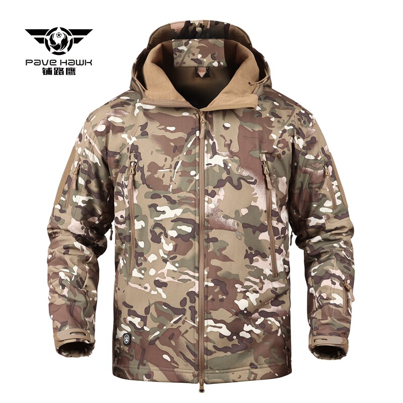 Paving Eagle Tad Sharkskin Softshell Jacket Cold-Proof, Warm and Waterproof Jacket Ply-6