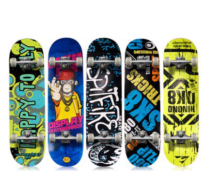 Four Wheels Skateboarding Beginner Teen Road Brushed Street Adult Children Professional Double Teething Scooter