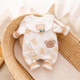 Осенний демисезонный комбинезон для новорожденных для младенца, стеганое детское боди, осеннее термобелье