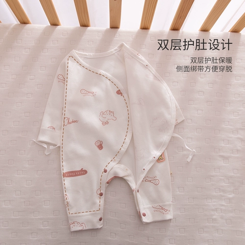 Демисезонный осенний комбинезон для новорожденных для младенца, демисезонное детское хлопковое боди