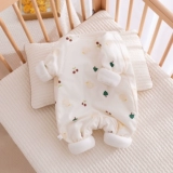 Детский удерживающий тепло демисезонный стеганый пуховик, хлопковое боди подходит для мужчин и женщин для девочек, комплект