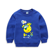 Childrens clothing boys autumn clothes 2021 new childrens cartoon long sleeve girl pullover cotton foreign-style bottoming coat