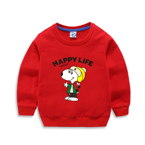 Childrens round neck sweater spring and autumn boys fashion casual jumper girls foreign autumn clothing top long sleeve jacket