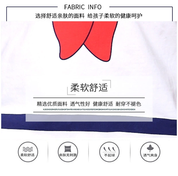 Đàn ông và phụ nữ mùa hè khăn quàng đỏ trường đồng phục cotton đặt lớp tiểu học quần áo tùy chỉnh trẻ em mẫu giáo tốt nghiệp quần áo ảnh