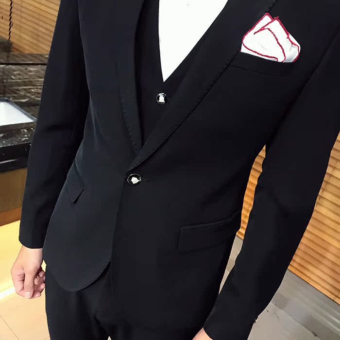 Suit phù hợp với nam giới mùa xuân và mùa thu trang trí cơ thể bốn mảnh chú rể váy cưới đám cưới phù rể phù hợp với nam chuyên nghiệp váy thủy triều quần nam
