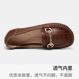 Комфортные туфли для отдыха, обувь для матери для кожаной обуви, из натуральной кожи, для среднего возраста, мягкая подошва