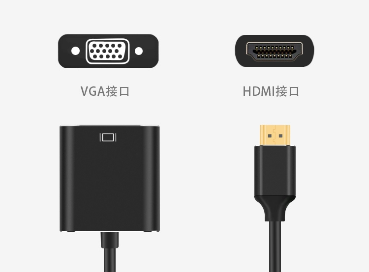 Bộ chuyển đổi cáp HDMI sang VGA với đầu nối video HD âm thanh - TV