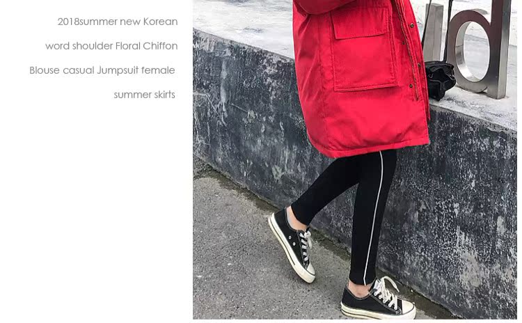 Quần áo cotton nữ 2018 mới ngoại cỡ cho sinh viên Hàn Quốc mùa đông dày áo khoác cotton in bánh mì dịch vụ thủy triều dài áo phao bomber nữ