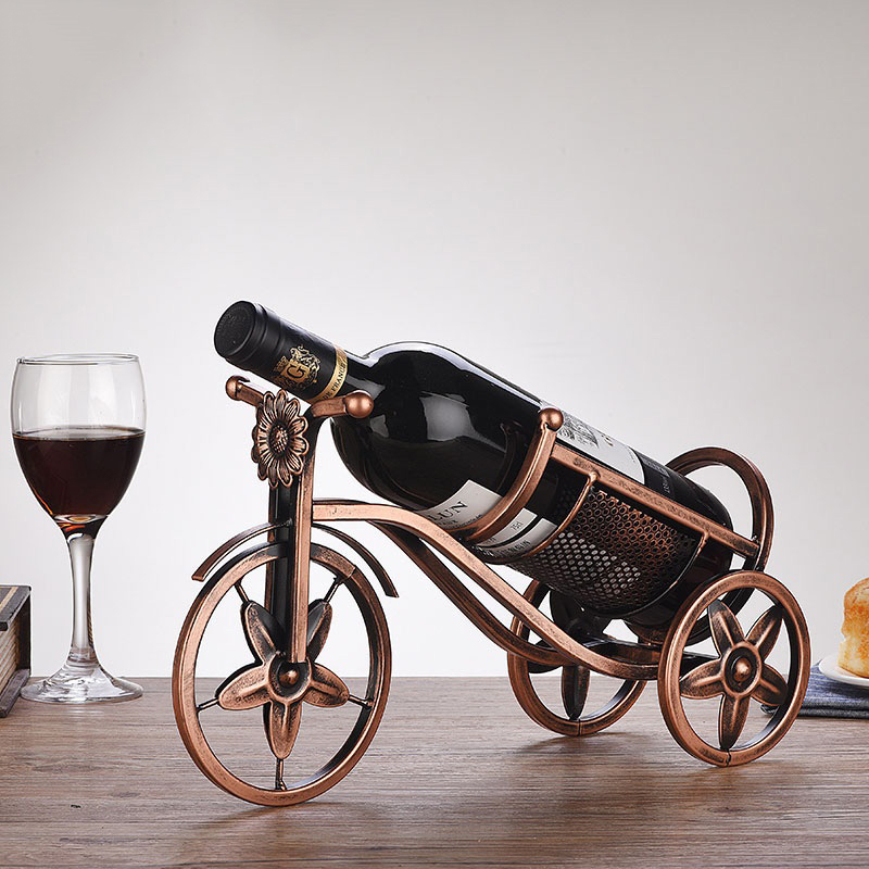 European style modern minimal living room red wine frame wipes decoration wine frame creative iron cabinet