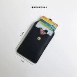 Маленький кожаный брендовый комплект, антимагнитный чехол для проездного и картхолдер, воловья кожа, простой и элегантный дизайн, из натуральной кожи