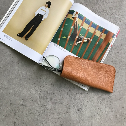 Очки, кожаная сумка для хранения, защитный чехол на солнечной энергии, из натуральной кожи