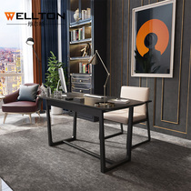 Nordic ins light luxury desk Simple pure solid wood simple desk Household bedroom writing desk Study computer desk