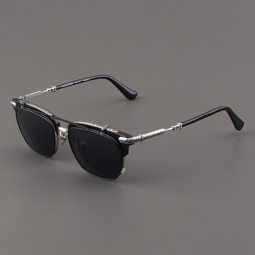 MOSCOT LEMTOSH Очки рамки самка чистая титановая квадратная коробка черная серебряная двойная солнцезащитные очки